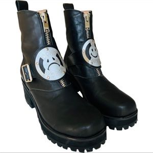 UNIF Don’t Worry Be Happy Platform Boots 10 make an offer :)